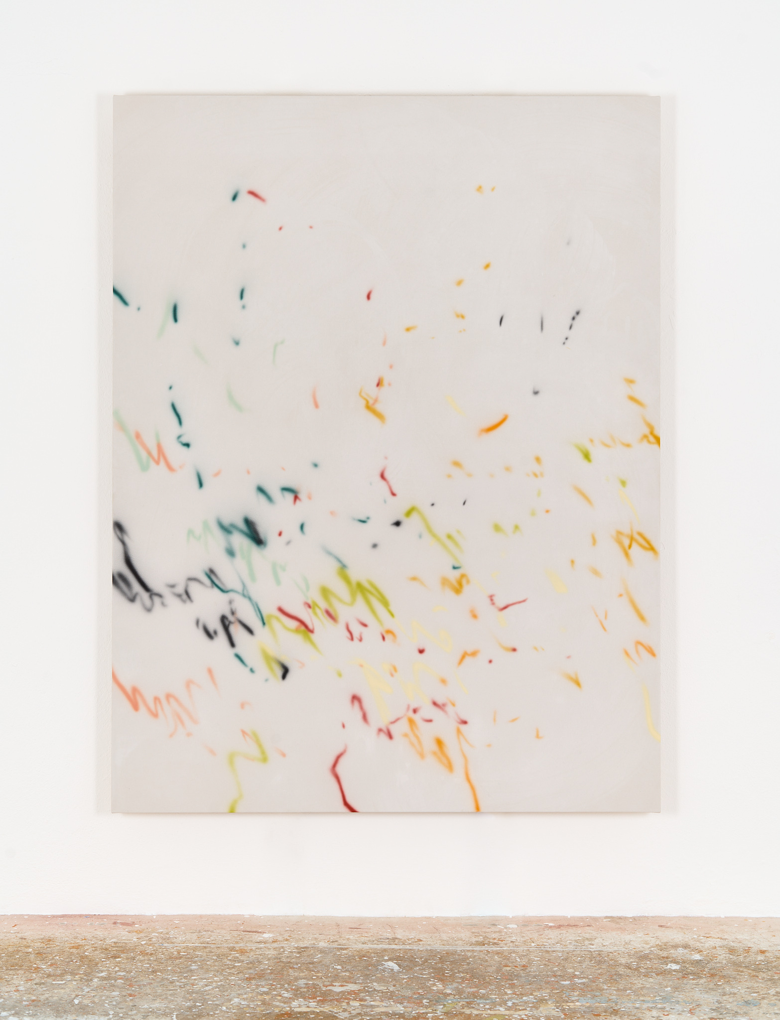 Crinkle Cut, Pale Pink, 2026, Acrylic, Watercolor on Canvas, 170x130cm
