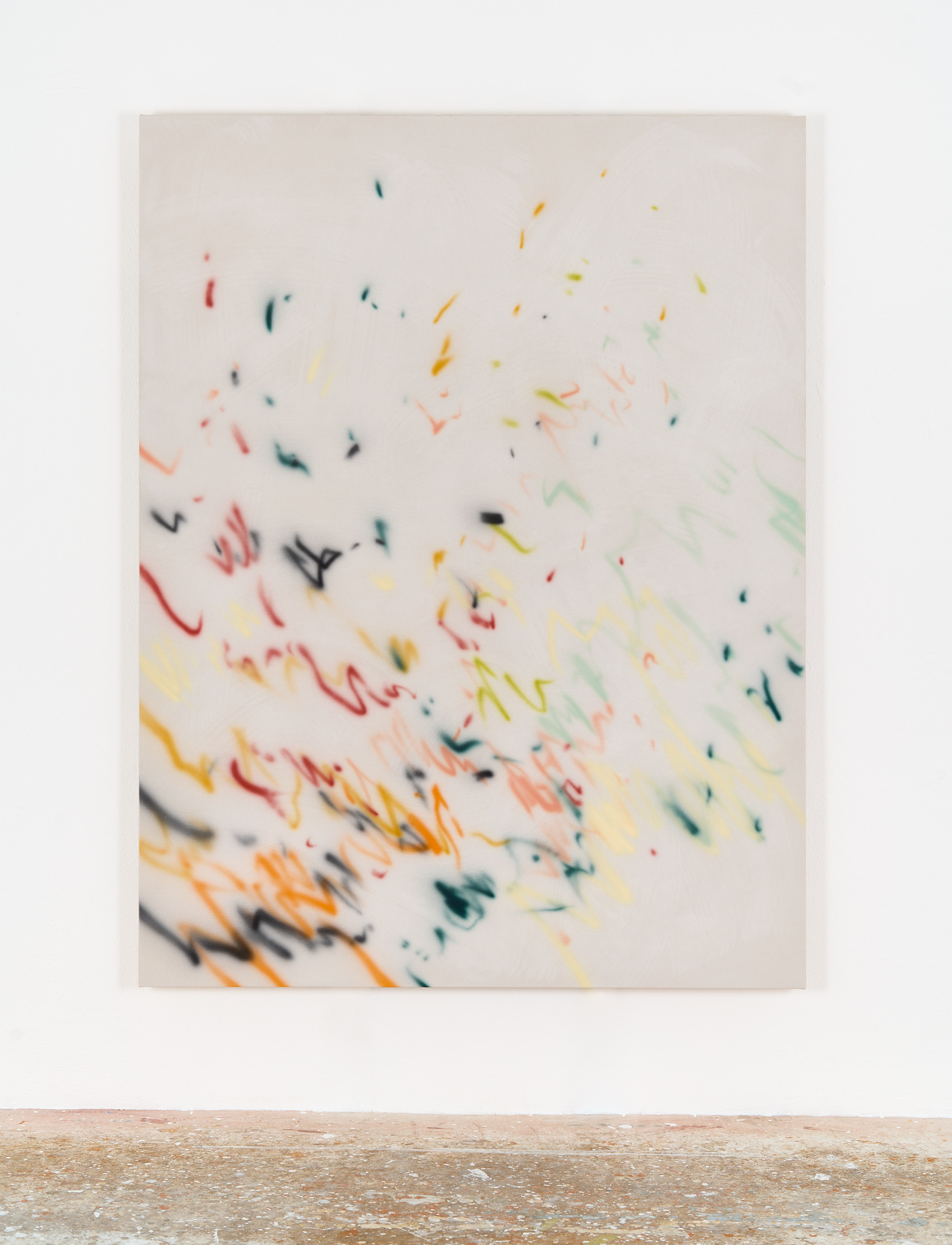 Velvet Structures, More Ants, 2026, Acrylic, Watercolor on Canvas, 170x130cm