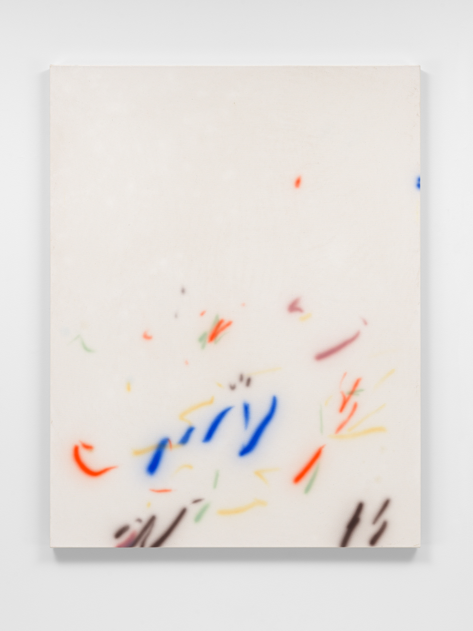 Potassium nights, distemper and watercolour on canvas, 2020, 130x100cm
