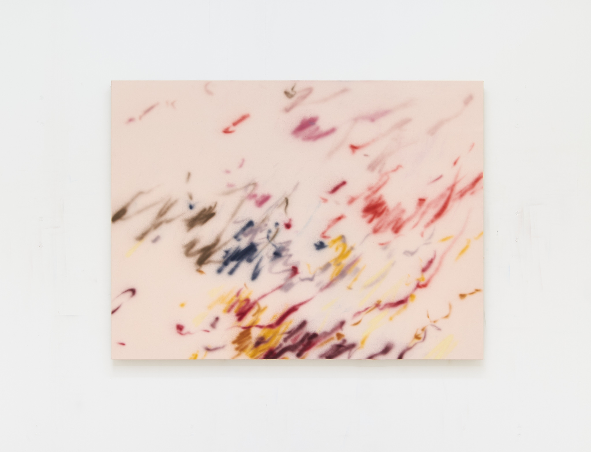 Bad Tunes, Heart Chakra 2, 2023, pigments, gesso, acrylic, watercolor on canvas, 140x105cm